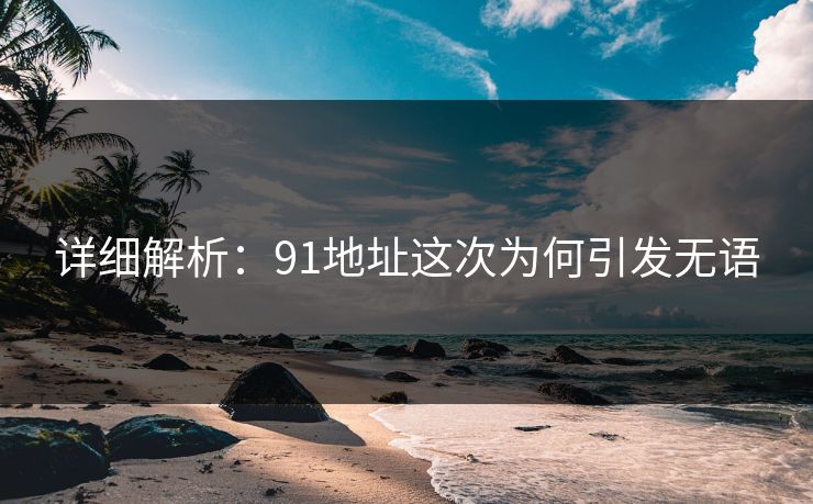 详细解析：91地址这次为何引发无语