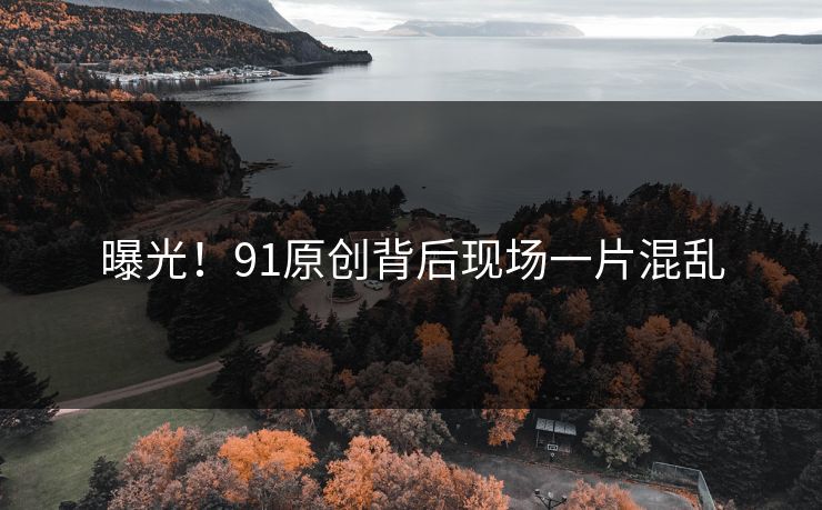 曝光！91原创背后现场一片混乱